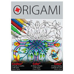 Yasutomo Color2 Coloring Origami Paper - Front of package of Original Artist Designs
