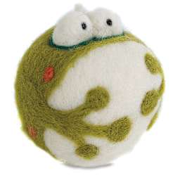 Woolbuddy Needle Felting Kits - Finished Felted Frog