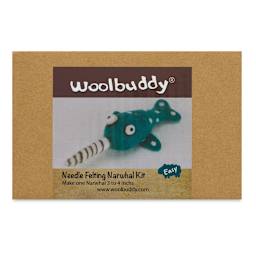 Woolbuddy Needle Felting Kit - Narwhal Kit - front of packaging