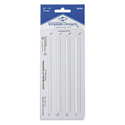 Alvin Template Lettering Aid, front of package