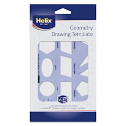 Helix Geometry Shapes Template - 5.24" x 10.25", front of packaging