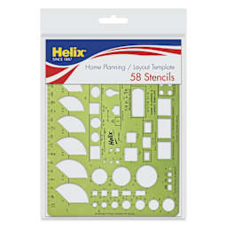 Helix Architectural Template - Home Planning, 6.13" x 9.75", front of packaging