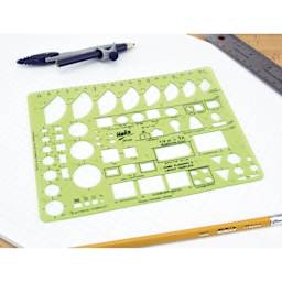 Helix Architectural Template - Home Planning, 6.13" x 9.75"