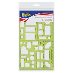 Helix Architectural Template - Home Furnishings, 6.13" x 12.5", front of packaging