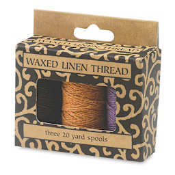 Books By Hand Waxed Linen Thread - Front view of Basic package shown