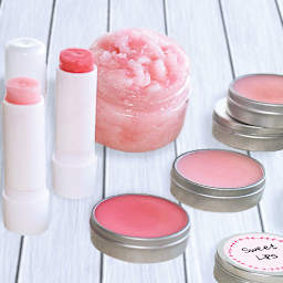 Life of the Party Lip Balm and Scrub Kit - Finished products from Kit shown together
