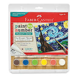 Paint by Number Museum Series Kit - Front of package of Vincent Van Gogh's The Starry Night