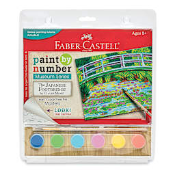 Paint by Number Museum Series Kit - Front of package of Claude Monet's Japanese Footbridge