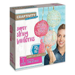 Craftivity Super String Lanterns - Angled view of front of package
