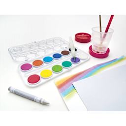 Faber-Castell Young Artist Learn to Watercolor Set - Components of kit
