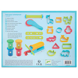 Djeco Intro to Dough Set - back of packaging