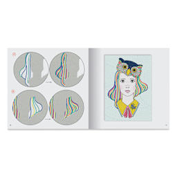 Djeco Le Grand Scoubidou Craft Lace Kit - Instructions for Vibrant Hairdos 