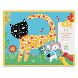 Djeco Le Petit Artist Painting Kit - Small Dots (Front of packaging)