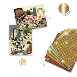 Djeco Mosaics Kit - Dinosaurs - contents