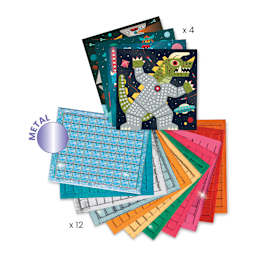 Djeco Mosaics Kit - Space Battle (Kit contents)