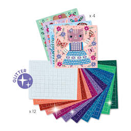 Djeco Mosaics Kit - Lovely Pets (Kit contents)