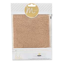 Heidi Swapp Minc Glitter Sheets - Front of Rose Gold Package of 4 sheets