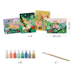 Djeco 3D Painting Activity Kit - contents