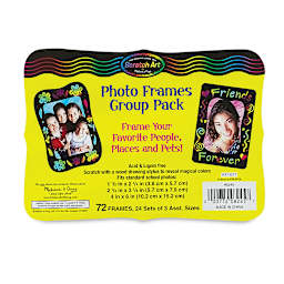 Scratch-Art Photo Frames, Pkg of 72