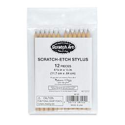 Scratch-Art Scratch-Etch Stylus - Front of package showing label