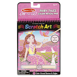 On the Go Scratch Art Pads - Front of package of Fairy Tales
