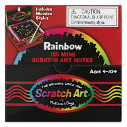 Melissa & Doug Scratch Art Mini Notes - Rainbow, front of the packaging