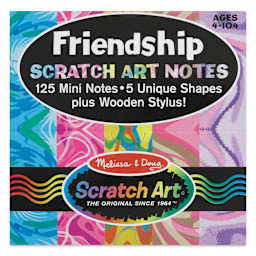 Melissa & Doug Scratch Art Mini Notes - Friendship, front of the packaging