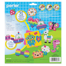 Perler Fun with Beads Fused Bead Kit, back of the packaging
