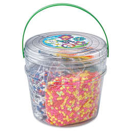 Perler Daisy Love Fused Bead Kit back of packaging