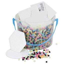 Perler Glow in the Dark Fused Bead Kit - Activity Bucket - contents