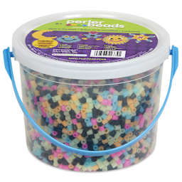 Perler Glow in the Dark Fused Bead Kit - Activity Bucket - front