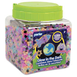 Perler Glow in the Dark Fused Bead Jar