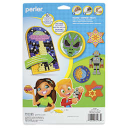 Perler Glow in the Dark Fused Beads - Activity Kit - back of packaging