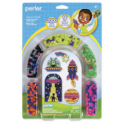 Perler Glow in the Dark Fused Beads - Activity Kit - front of packaging
