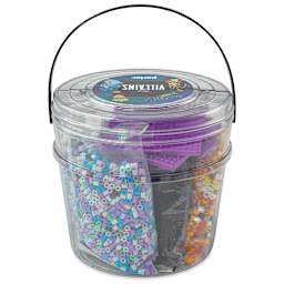 Perler Disney Villains Fused Bead Bucket Kit, back of the packaging