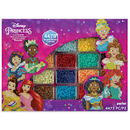Perler Disney Princesses Fused Bead Kit - Deluxe Box, front of the packaging