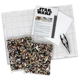 Perler Star Wars The Mandalorian Fused Bead Kit - Baby Yoda - contents