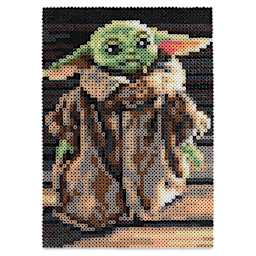 Perler Star Wars The Mandalorian Fused Bead Kit - Baby Yoda - finished example