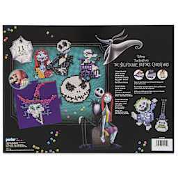 Perler The Nightmare Before Christmas Deluxe Fused Bead Kit - back of packaging