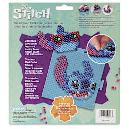 Perler Disney Stitch Fused Bead Kit - Stitch & Angel - back of packaging