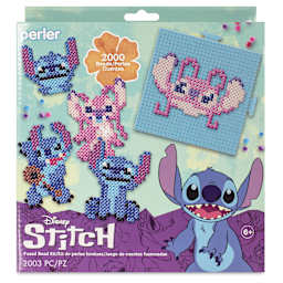 Perler Disney Stitch Fused Bead Kit - Stitch & Angel - front of packaging