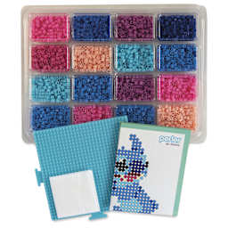 Perler Disney Stitch Fused Bead Kit - Deluxe Box, Stitch & Angel - contents
