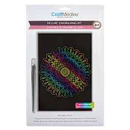 Craft Medley Deluxe Engraving Kit - Holographic Mandala, front of the packaging