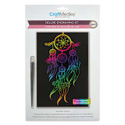 Craft Medley Deluxe Engraving Kit - Holographic Dream Catcher, front of the packaging