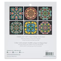 Brea Reese Scratch Art Kit - Mandala back of packaging