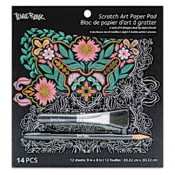 Brea Reese Scratch Art Kit - Mandala front of packaging