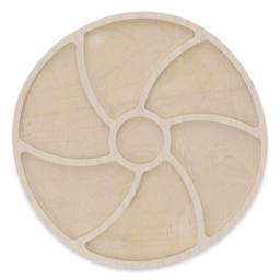 Leisure Arts Large Welled Wood Surface - Circle w/ Spiral, 10" Dia.