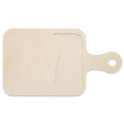 Leisure Arts Large Welled Wood Surface - Rectangle with Handle, 13" x 7.3"
