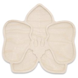 Leisure Arts Large Welled Wood Surface - Orchid, 10" x 9.5"