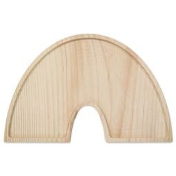 Leisure Arts Large Welled Wood Surface - Rainbow, 10.75" x 6.8"